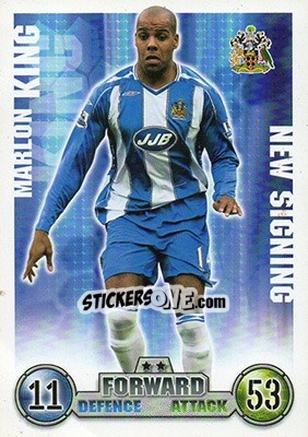Cromo Marlon King - English Premier League 2007-2008. Match Attax Extra - Topps