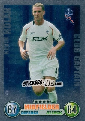 Sticker Kevin Nolan - English Premier League 2007-2008. Match Attax Extra n. C5 - Topps