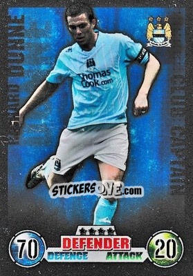 Sticker Richard Dunne - English Premier League 2007-2008. Match Attax Extra n. C11 - Topps
