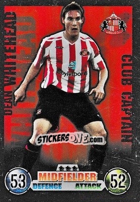 Sticker Dean Whitehead - English Premier League 2007-2008. Match Attax Extra n. C17 - Topps
