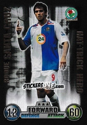 Sticker Roque Santa Cruz - English Premier League 2007-2008. Match Attax Extra n. H2 - Topps