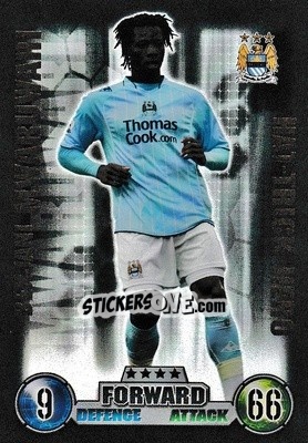 Sticker Benjani Mwaruwari - English Premier League 2007-2008. Match Attax Extra - Topps