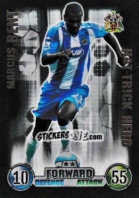 Sticker Marcus Bent - English Premier League 2007-2008. Match Attax Extra n. H6 - Topps