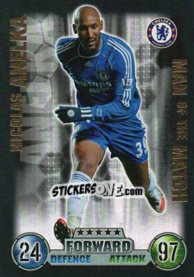 Sticker Nicolas Anelka - English Premier League 2007-2008. Match Attax Extra - Topps