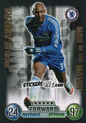 Sticker Nicolas Anelka - English Premier League 2007-2008. Match Attax Extra n. M3 - Topps