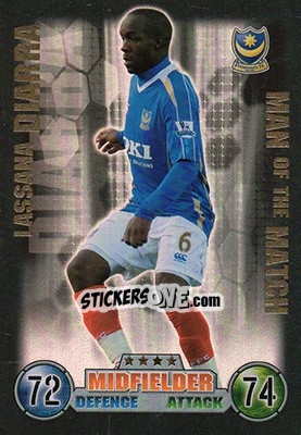 Sticker Lassana Diarra - English Premier League 2007-2008. Match Attax Extra - Topps