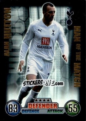 Figurina Alan Hutton - English Premier League 2007-2008. Match Attax Extra - Topps