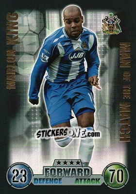 Sticker Marlon King - English Premier League 2007-2008. Match Attax Extra n. M10 - Topps