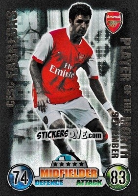 Cromo Cesc Fabregas - English Premier League 2007-2008. Match Attax Extra - Topps