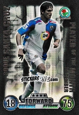 Sticker Roque Santa Cruz - English Premier League 2007-2008. Match Attax Extra n. P3 - Topps