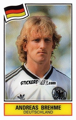 Sticker Andreas Brehme - Football SuperStars n. 3 - Panini