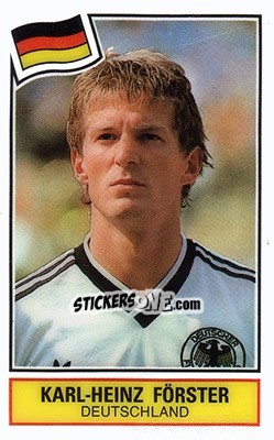 Sticker Karl-Heinz Förster - Football SuperStars n. 5 - Panini