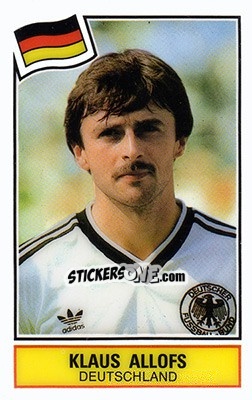 Sticker Klaus Allofs - Football SuperStars n. 8 - Panini