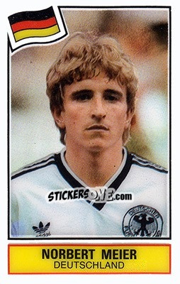 Sticker Norbert Meier - Football SuperStars n. 11 - Panini