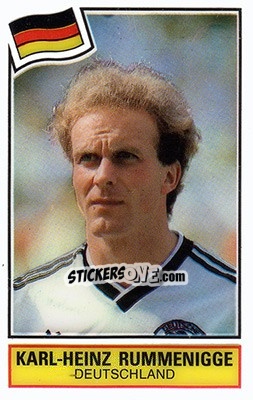 Sticker Karl-Heinz Rummenigge - Football SuperStars n. 12 - Panini