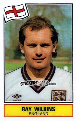 Sticker Ray Wilkins - Football SuperStars n. 17 - Panini