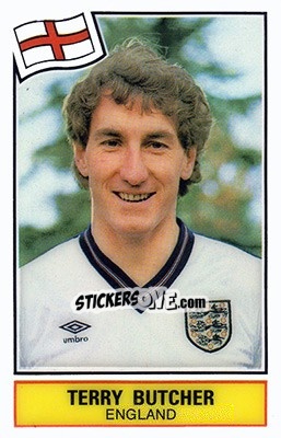 Sticker Terry Butcher - Football SuperStars n. 19 - Panini