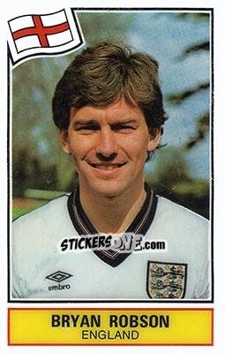 Sticker Bryan Robson - Football SuperStars n. 20 - Panini