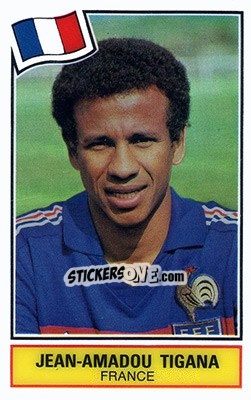 Figurina Jean-Amadou Tigana - Football SuperStars n. 32 - Panini