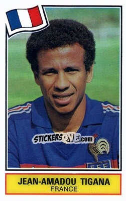 Cromo Jean-Amadou Tigana - Football SuperStars - Panini