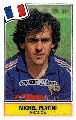 Sticker Michel Platini - Football SuperStars n. 35 - Panini