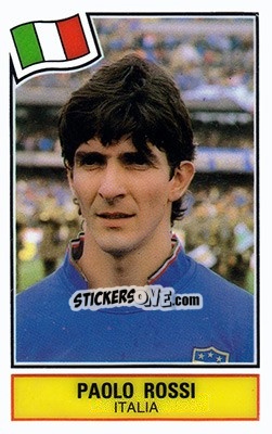 Sticker Paolo Rossi - Football SuperStars n. 46 - Panini