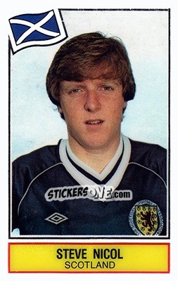 Sticker Steve Nicol - Football SuperStars n. 52 - Panini