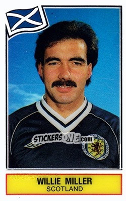 Sticker Willie Miller - Football SuperStars n. 54 - Panini