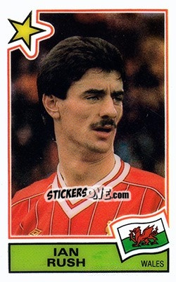 Sticker Ian Rush (Wales) - Football SuperStars n. 69 - Panini