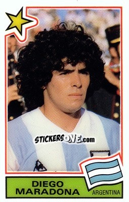 Figurina Diego Maradona (Argentina)