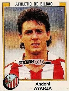 Figurina Andoni Ayarza - Liga Spagnola 1987-1988 - Panini