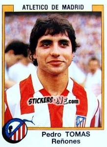 Cromo Pedro Tomas Renones - Liga Spagnola 1987-1988 - Panini