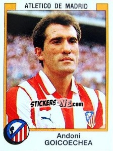 Sticker Andoni Goicoechea - Liga Spagnola 1987-1988 n. 28 - Panini