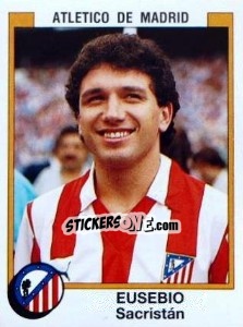 Cromo Eusebio Sacristan - Liga Spagnola 1987-1988 - Panini