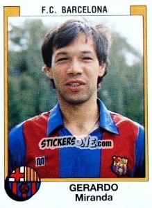 Cromo Gerardo Miranda - Liga Spagnola 1987-1988 - Panini