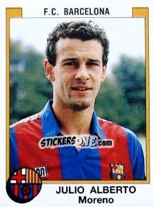 Cromo Julio Alberto Moreno - Liga Spagnola 1987-1988 - Panini