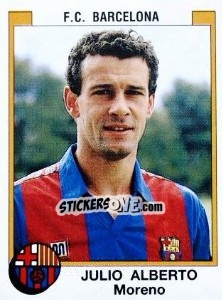 Cromo Julio Alberto Moreno - Liga Spagnola 1987-1988 n. 51 - Panini