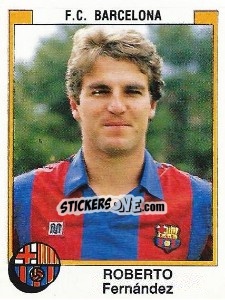Sticker Roberto Fernandez - Liga Spagnola 1987-1988 n. 54 - Panini