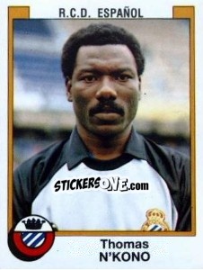 Cromo Thomas N'Kono - Liga Spagnola 1987-1988 n. 121 - Panini
