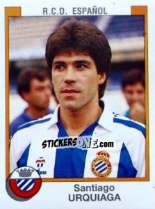 Cromo Santiago Urquiaga - Liga Spagnola 1987-1988 - Panini