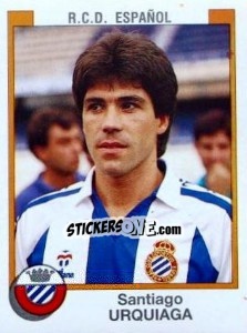 Sticker Santiago Urquiaga - Liga Spagnola 1987-1988 n. 122 - Panini