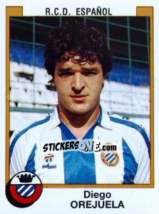 Sticker Diego Orejuela - Liga Spagnola 1987-1988 - Panini