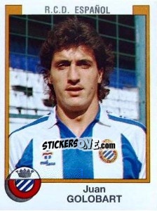 Cromo Juan Golobart - Liga Spagnola 1987-1988 - Panini