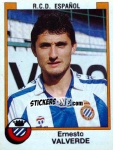 Cromo Ernesto Valverde - Liga Spagnola 1987-1988 - Panini