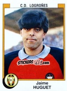 Cromo Jaime Huguet - Liga Spagnola 1987-1988 - Panini