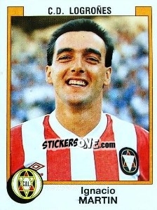 Cromo Ignacio Martin - Liga Spagnola 1987-1988 - Panini