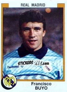 Cromo Francisco Buyo - Liga Spagnola 1987-1988 - Panini