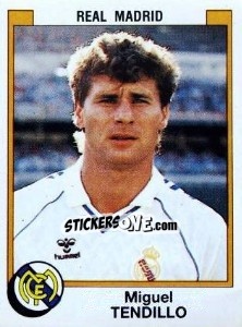 Cromo Miguel Tendillo - Liga Spagnola 1987-1988 - Panini