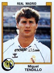 Figurina Miguel Tendillo - Liga Spagnola 1987-1988 - Panini