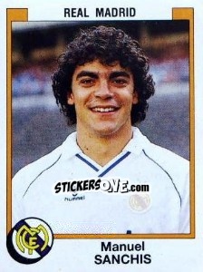 Sticker Manuel Sanchis - Liga Spagnola 1987-1988 n. 181 - Panini